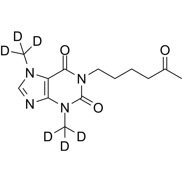 Pentoxifylline-d6 (BL-191-d6; PTX-d6; Oxpentifylline-d6) 1185878-98-1